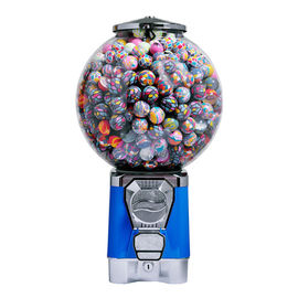 Blue color PC globe 1''~1.4'' coin operated sweet machine gumball machine with stand