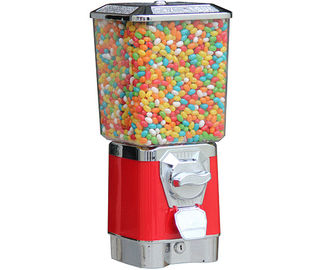 Coin candy machine Machine size 30*30*50 coin operated gumball machine with 1''-1.4'’