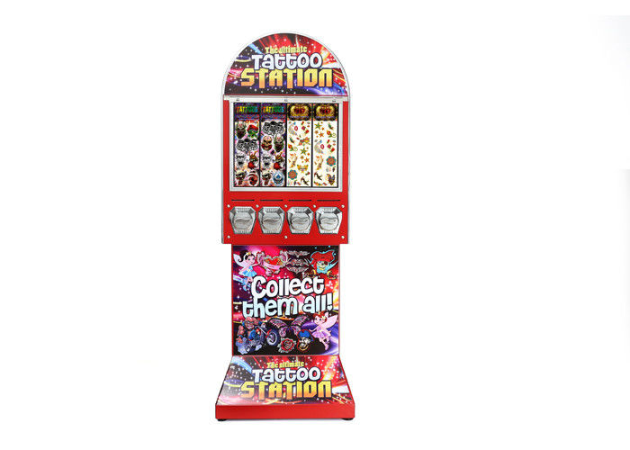 Tattoo vending machine 6 coins PC metal 142cm 53kgs cutomized for vido scarde