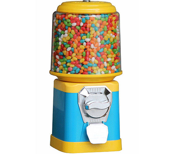 coin mech 1~6 coins operated 18 inch hight colorful candy vending machine