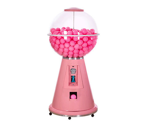 Macchina su ordinazione Smart di Gumball di colore rosa 24 ore di self service 95*95*185CM